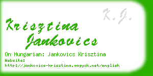 krisztina jankovics business card